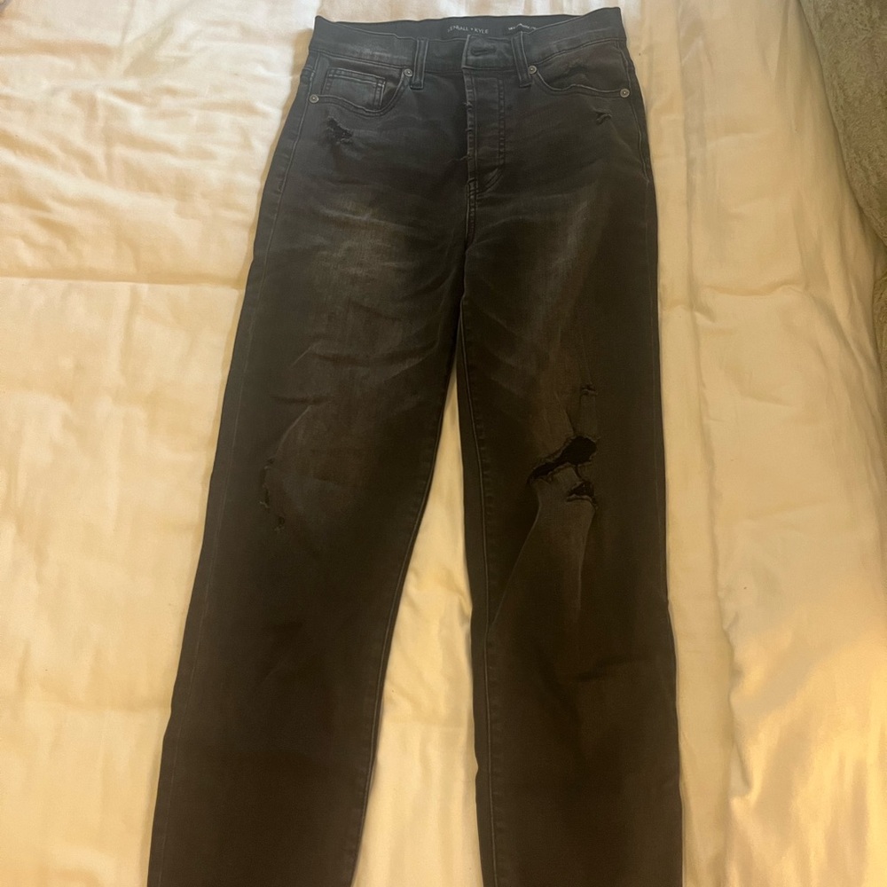 Kendall & Kylie Black Boyfriend Jeans